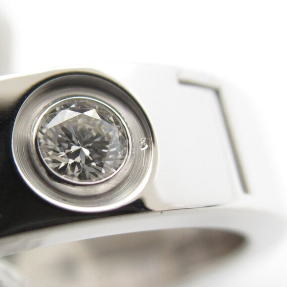 CARTIER 18k White Gold Diamond Love Ring - Picture 6 of 9